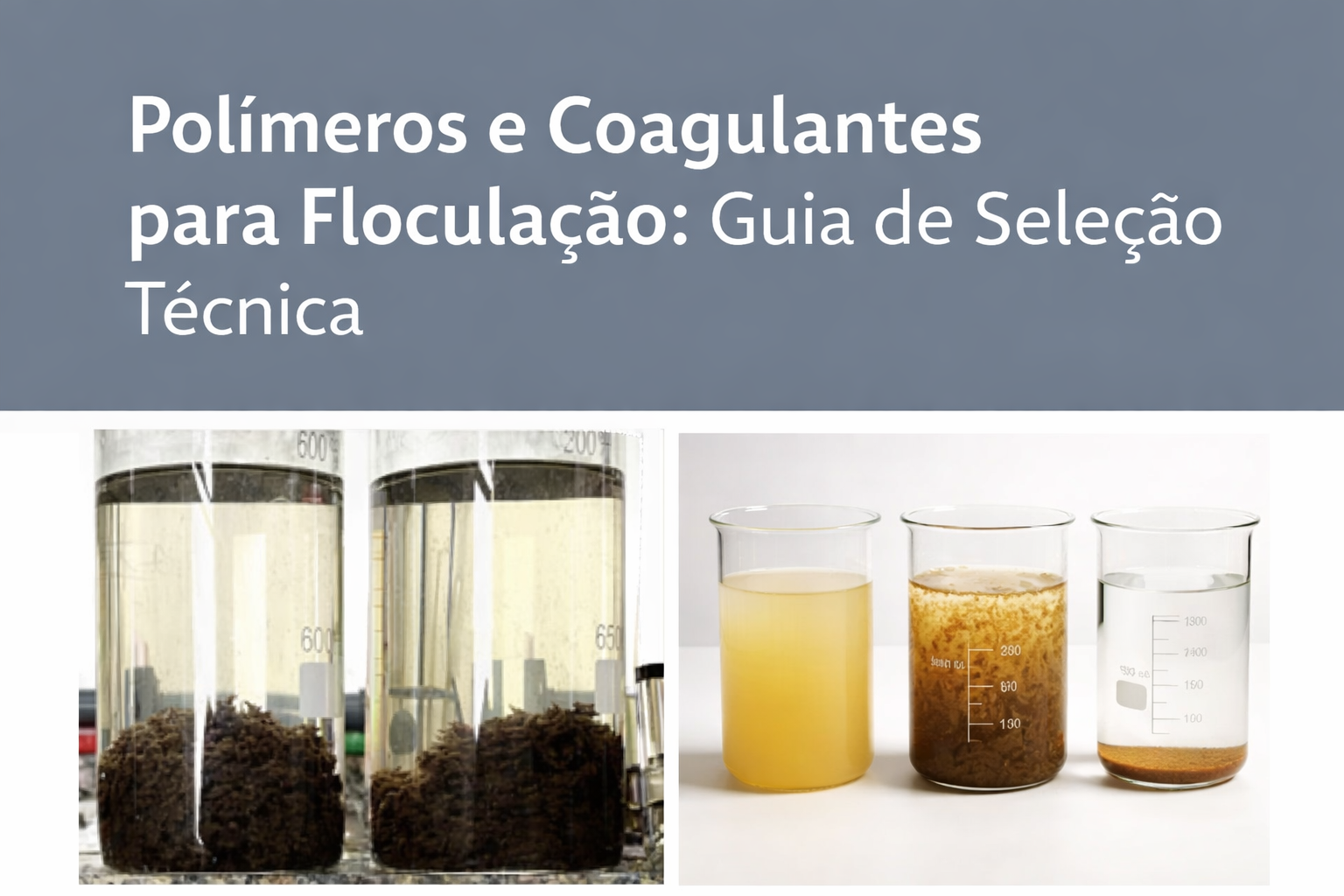 Polímeros e Coagulantes para Floculação: Guia de Seleção Técnica