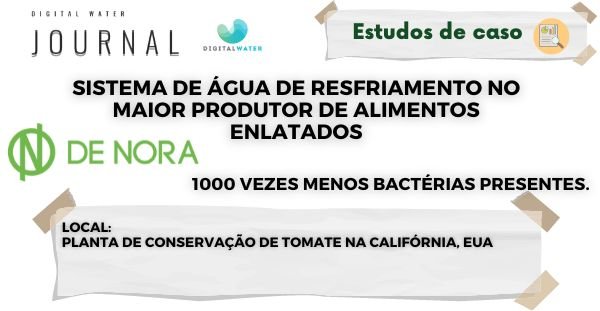 Sistema de água de resfriamento no maior produtor de alimentos enlatados