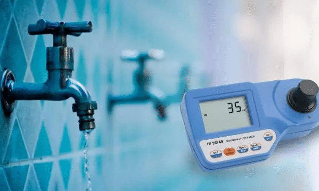 Medição de cromo hexavalente em água potável