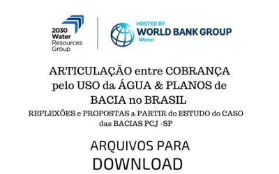 Articulação entre cobrança pelo uso da água & Planos de Bacia no Brasil