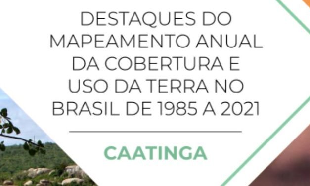 CAATINGA perde 160 mil hectares de superfície de água e mais de 10% de vegetação nativa nos últimos 37 anos