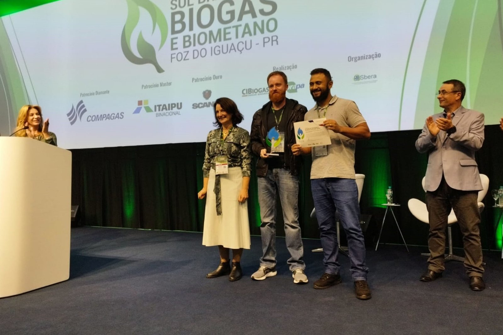 Sanepar recebe prêmio de melhor planta sustentável para a ETE Ouro Verde