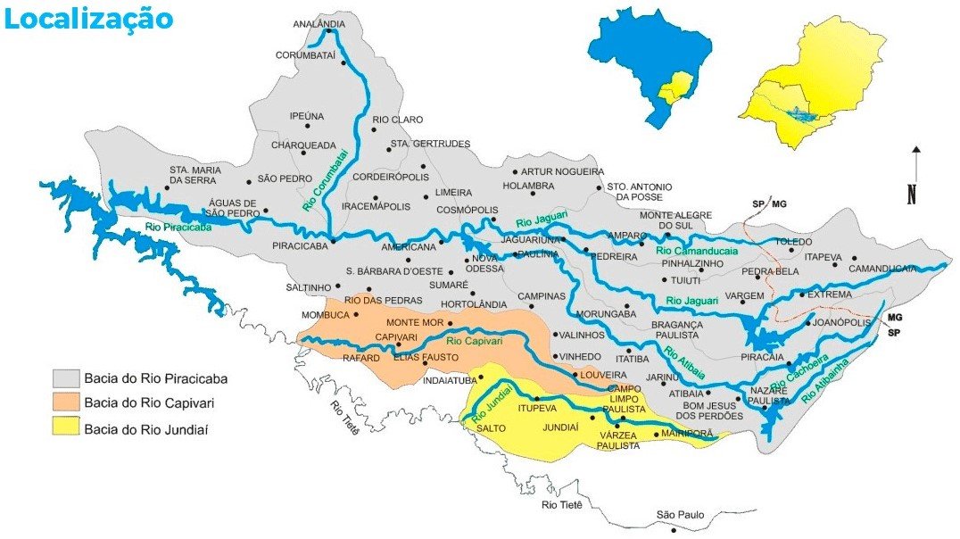 Mapa PCJ saneamento-rural