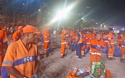 Megaoperação de limpeza após o show de Madonna