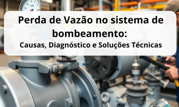 Perda de Vazão no sistema de bombeamento: Causas, Diagnóstico e Soluções Técnicas