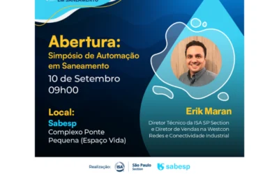Simpósio de Automação em Saneamento reúne especialistas para debater inovação, eficiência e sustentabilidade no setor