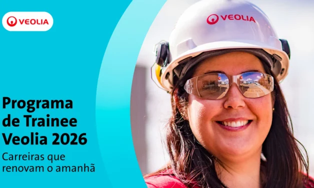 Veolia abre inscrições para a 3ª edição do Programa de Trainee 2026 com foco em diversidade e sustentabilidade