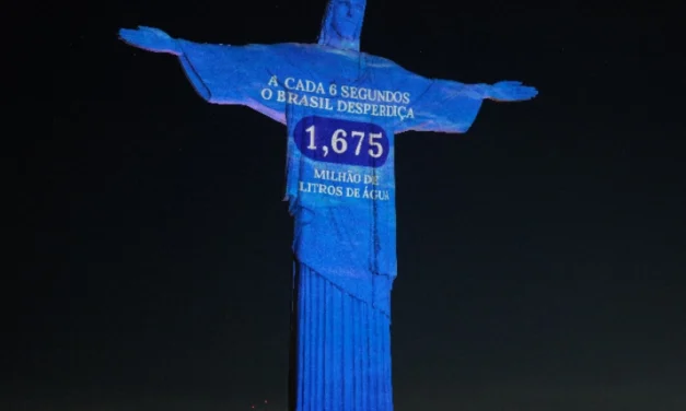 Amanco Wavin alerta sobre desperdício de água em ação no Cristo Redentor