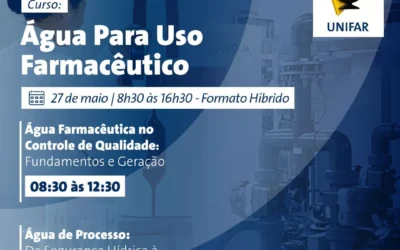 Unifar e Veolia promovem curso técnico sobre sistemas de água para uso farmacêutico